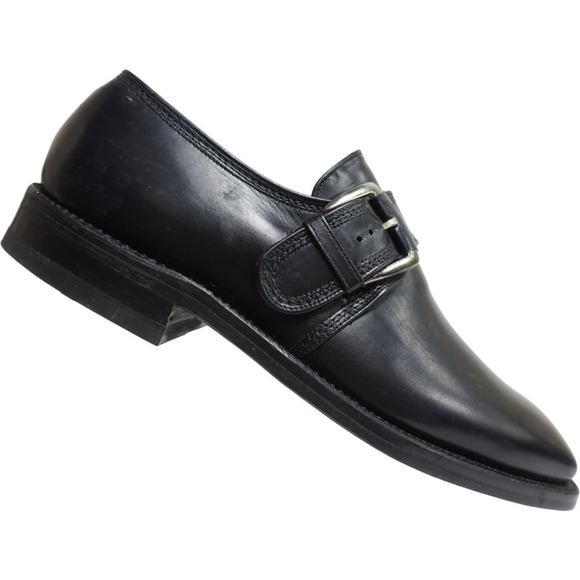 VTG JOHNSTON & MURPHY Aristocraft Men Monk Strap Loafers Sz 9 B/AA Black